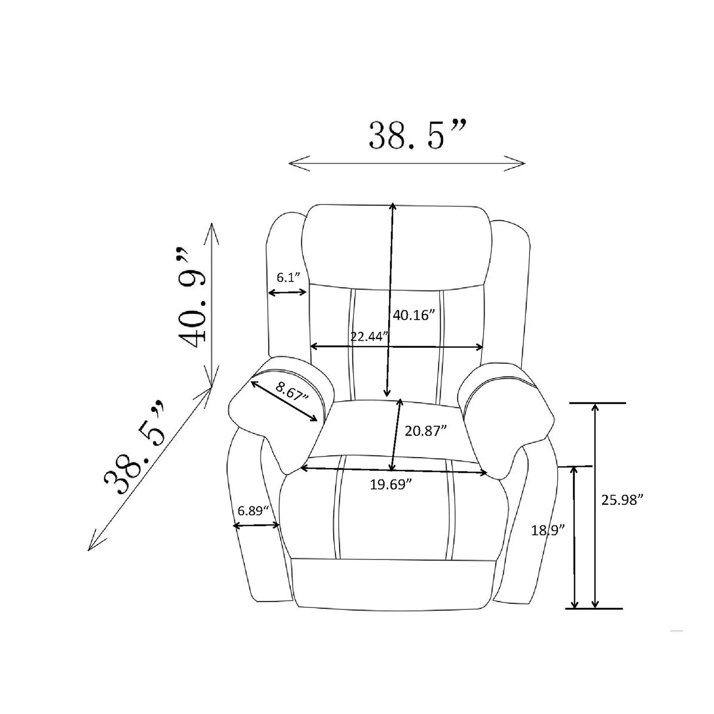 Sonet - Domino Reclining Chairs by Unique Piece Furniture
