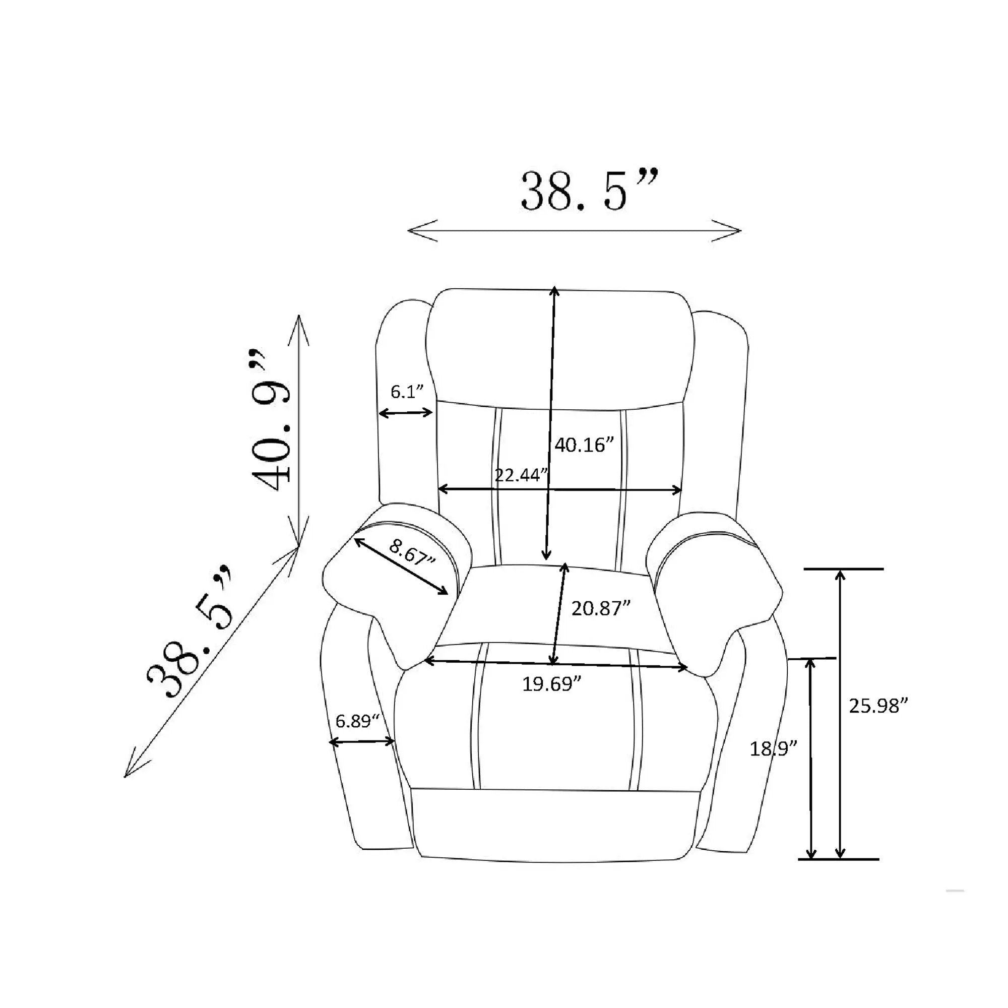 Sonet - Domino Reclining Chairs by Unique Piece Furniture