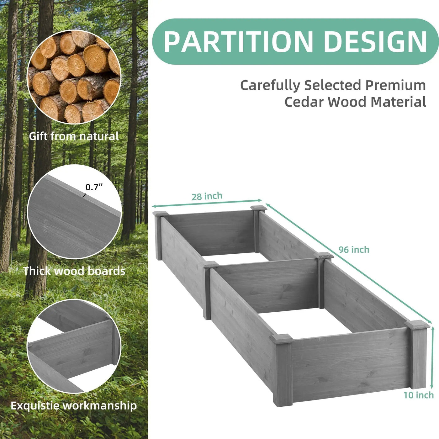 Outdoor Raised Garden Bed by HouseOfZazla