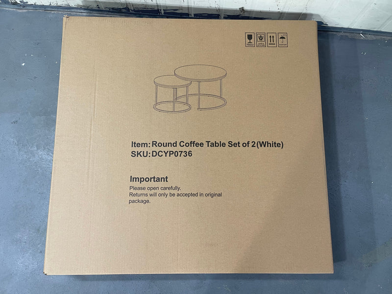 27.6in Nesting Coffee Table Set of 2 by HouseOfZazla
