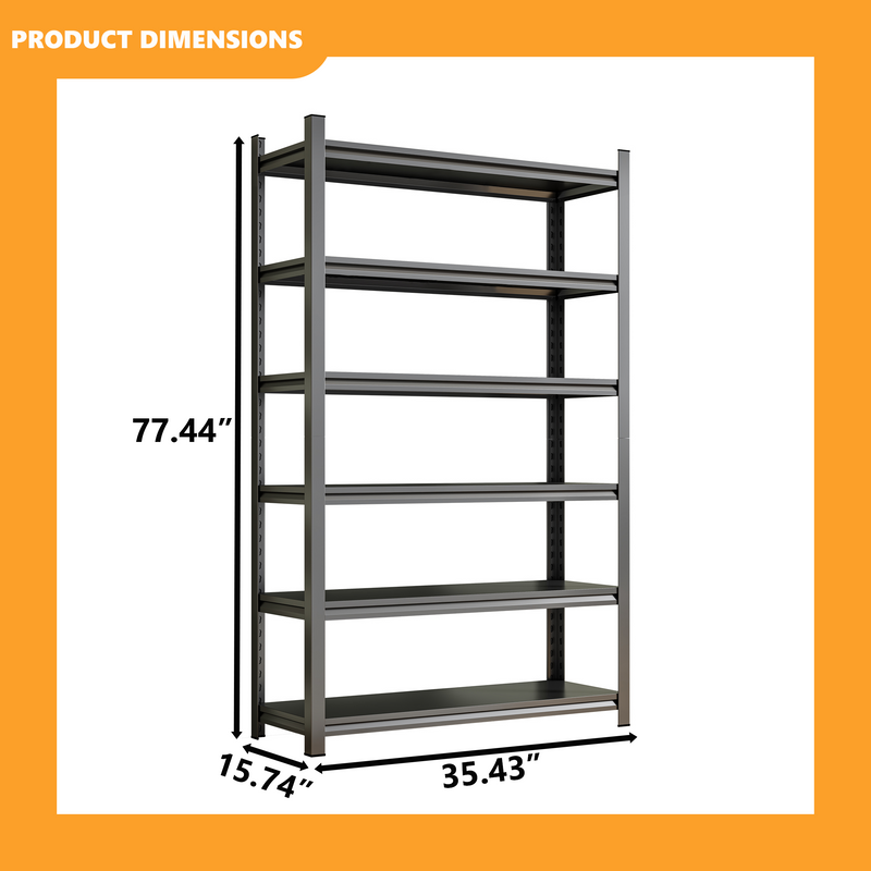 6-Tier Garage Storage Shelving Unit by HouseOfZazla