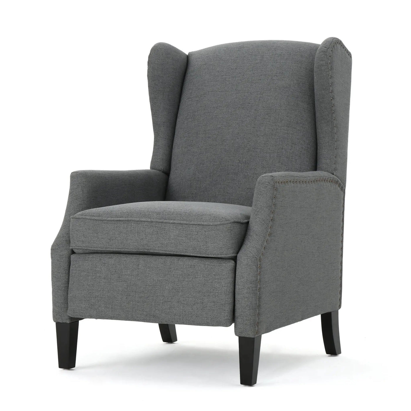 Westeros Wing Back Fabric Upholstered Recliner by Unique Piece Furniture