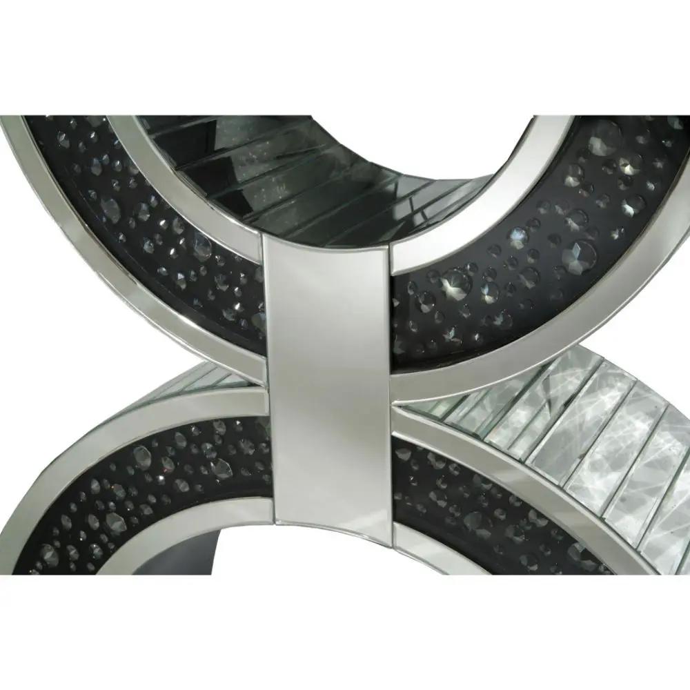 Nysa - Console Table With Faux Crystals - Mirrored by Unique Piece Furniture