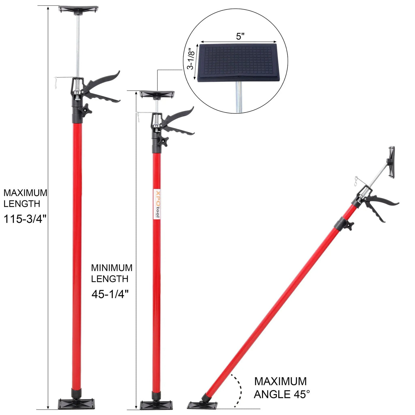 Adjustable Support Pole System for Drywalls and Cabinets with Carry Bag by HouseOfZazla