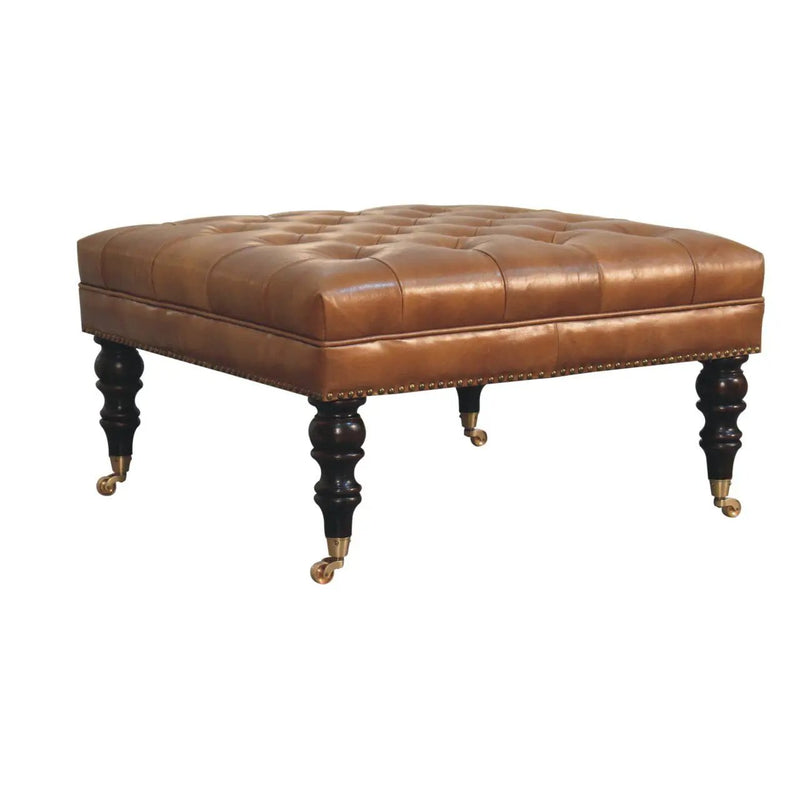 Buffalo - Ottoman With Castor Legs by HouseOfZazla