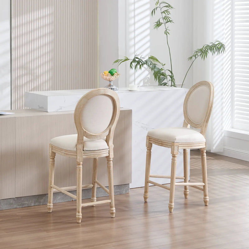 French Country 26'' Height Bar Chairs Set of 2 by HouseOfZazla