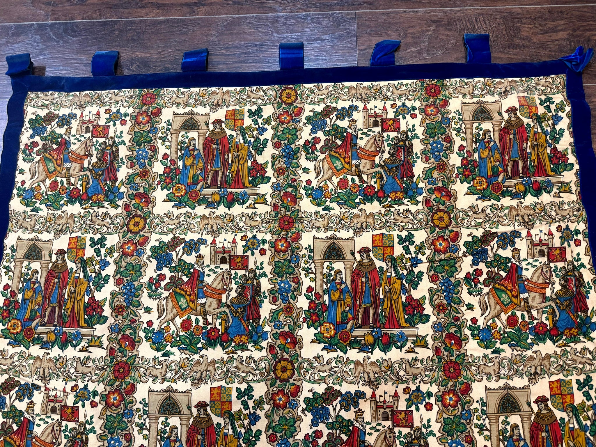 Vintage European Tapestry 4x4, Medievel Design by Jewel Rugs