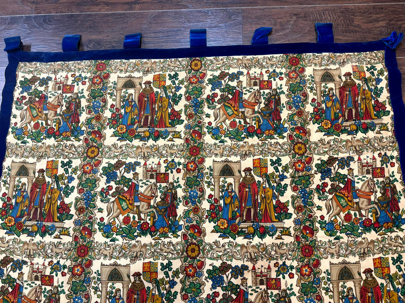 Vintage European Tapestry 4x4, Medievel Design by Jewel Rugs