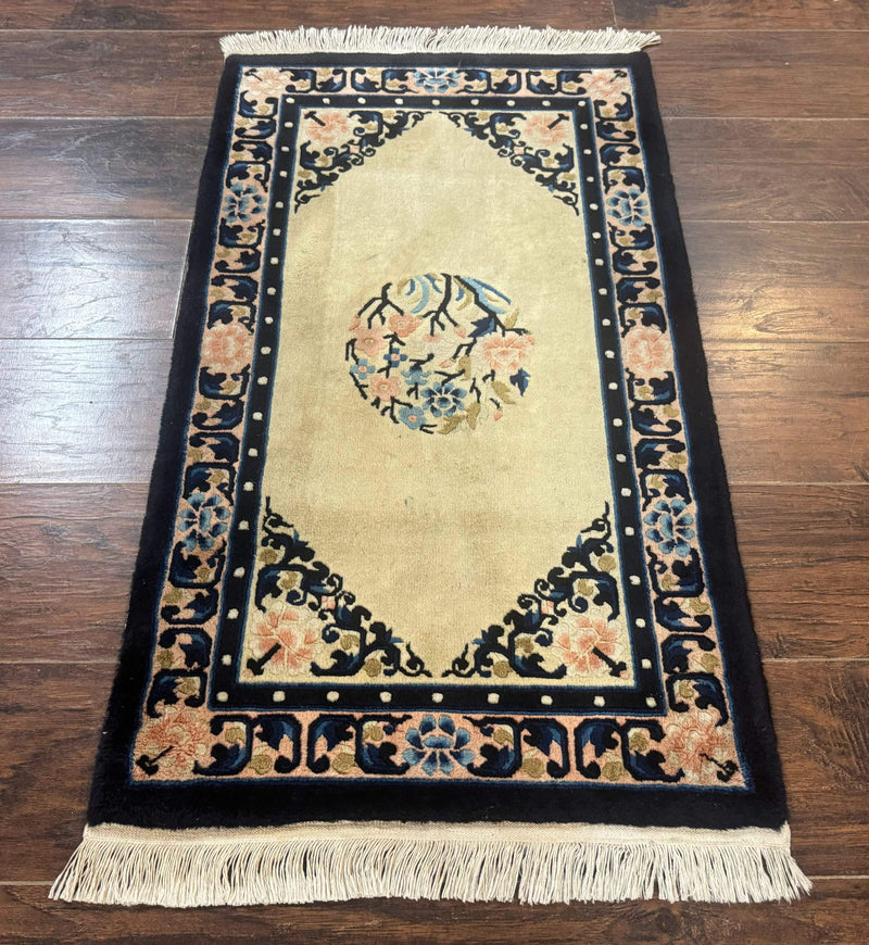 Chinese Peking Rug 2x3, Small Chinese Wool Carpet by Jewel Rugs