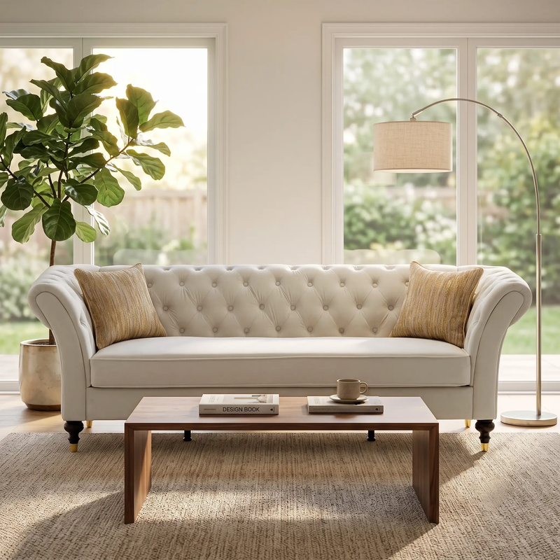 88.5" Chesterfield Sofa by HouseOfZazla