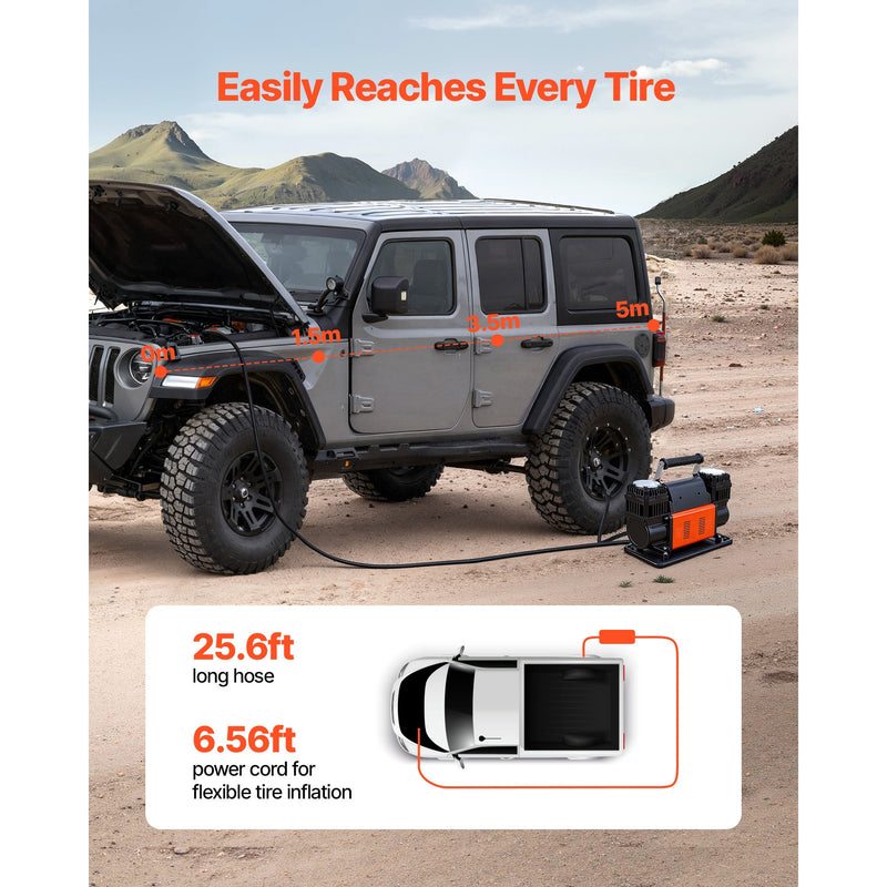 Dual-Cylinder Heavy Duty Air Compressor by HouseOfZazla