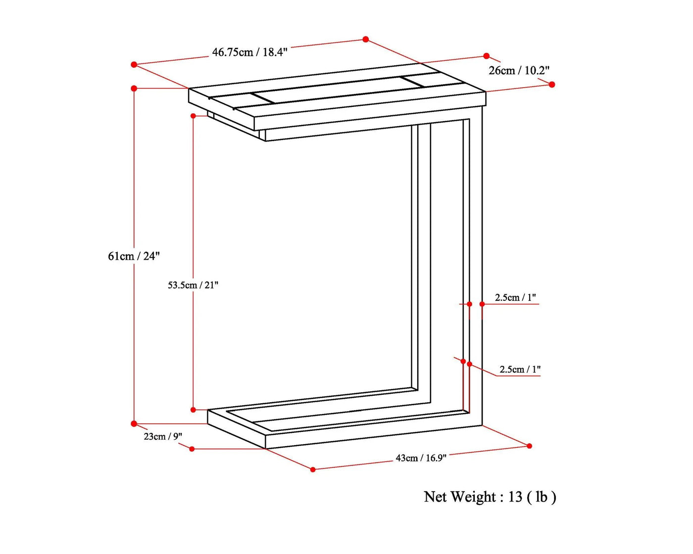 Skyler - Handcrafted C Side Table by Unique Piece Furniture