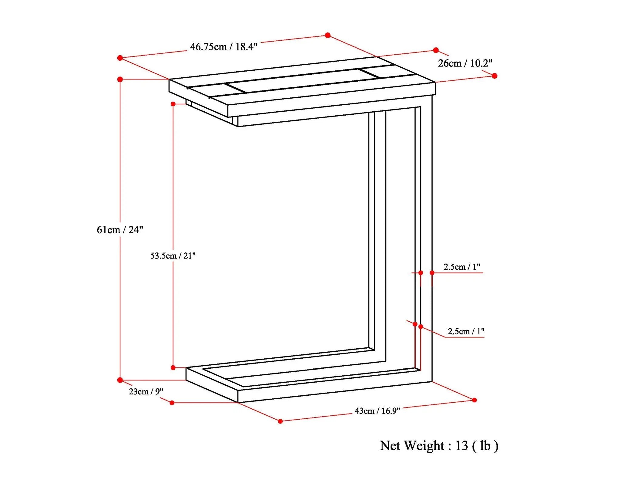 Skyler - Handcrafted C Side Table by Unique Piece Furniture