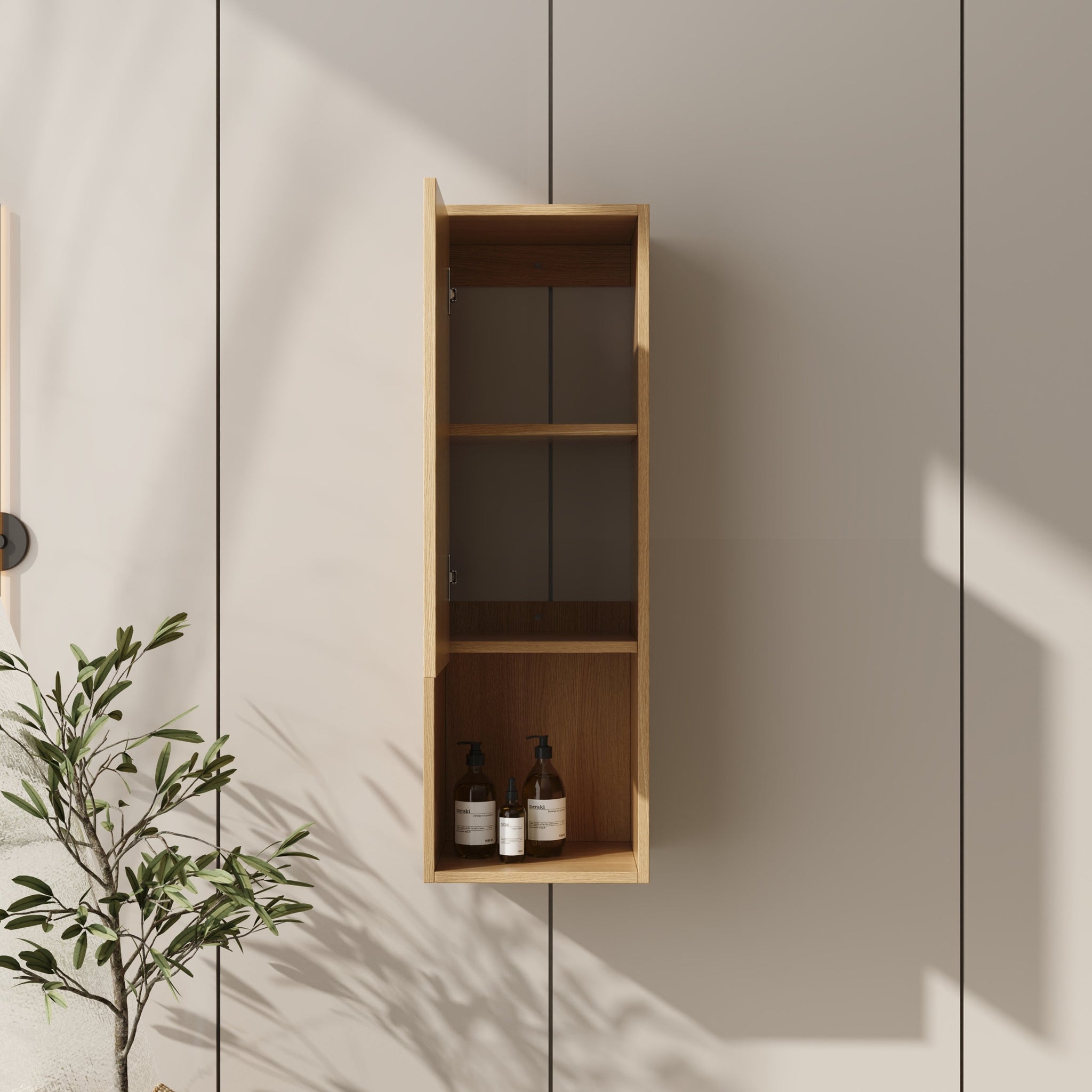 12 Inch Small Wall-Mounted Side Cabinet by HouseOfZazla
