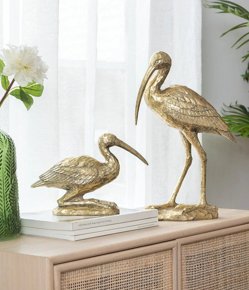 7.1x10.4x3" Kneeling Crane Figurine by HouseOfZazla