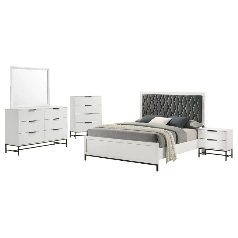 Sonora 5-piece Eastern King Bedroom Set White by Unique Piece Furniture