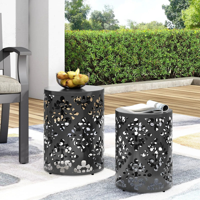 Outdoor Metal Modern Design End Table by HouseOfZazla
