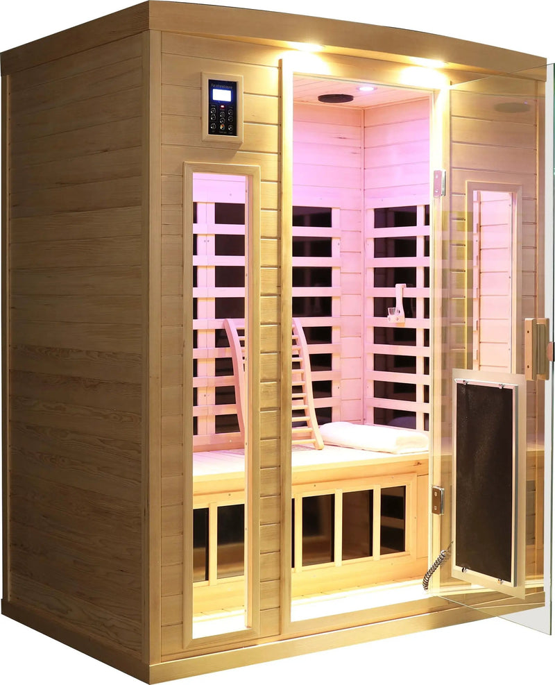 Low EMF Three person Far infrared sauna room (Roof & Floor) by HouseOfZazla