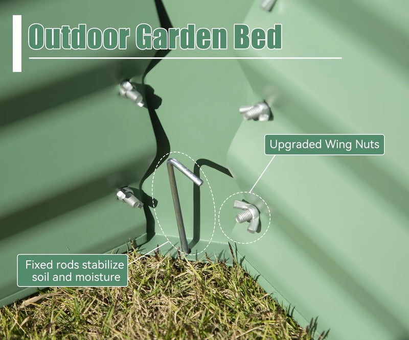 6x3x1.5ft Galvanized Raised Garden Bed by HouseOfZazla