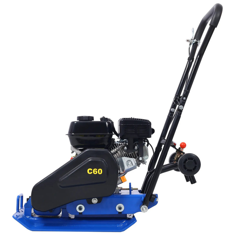 212cc Gas Vibration Plate Compactor with Built-in Wheel by HouseOfZazla