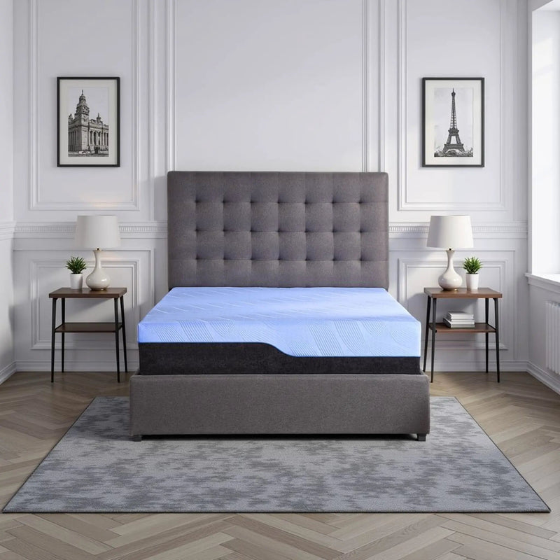 Refresh - 12" Hybrid Cooling Gelcare Memory Foam And Coil Mattress by HouseOfZazla