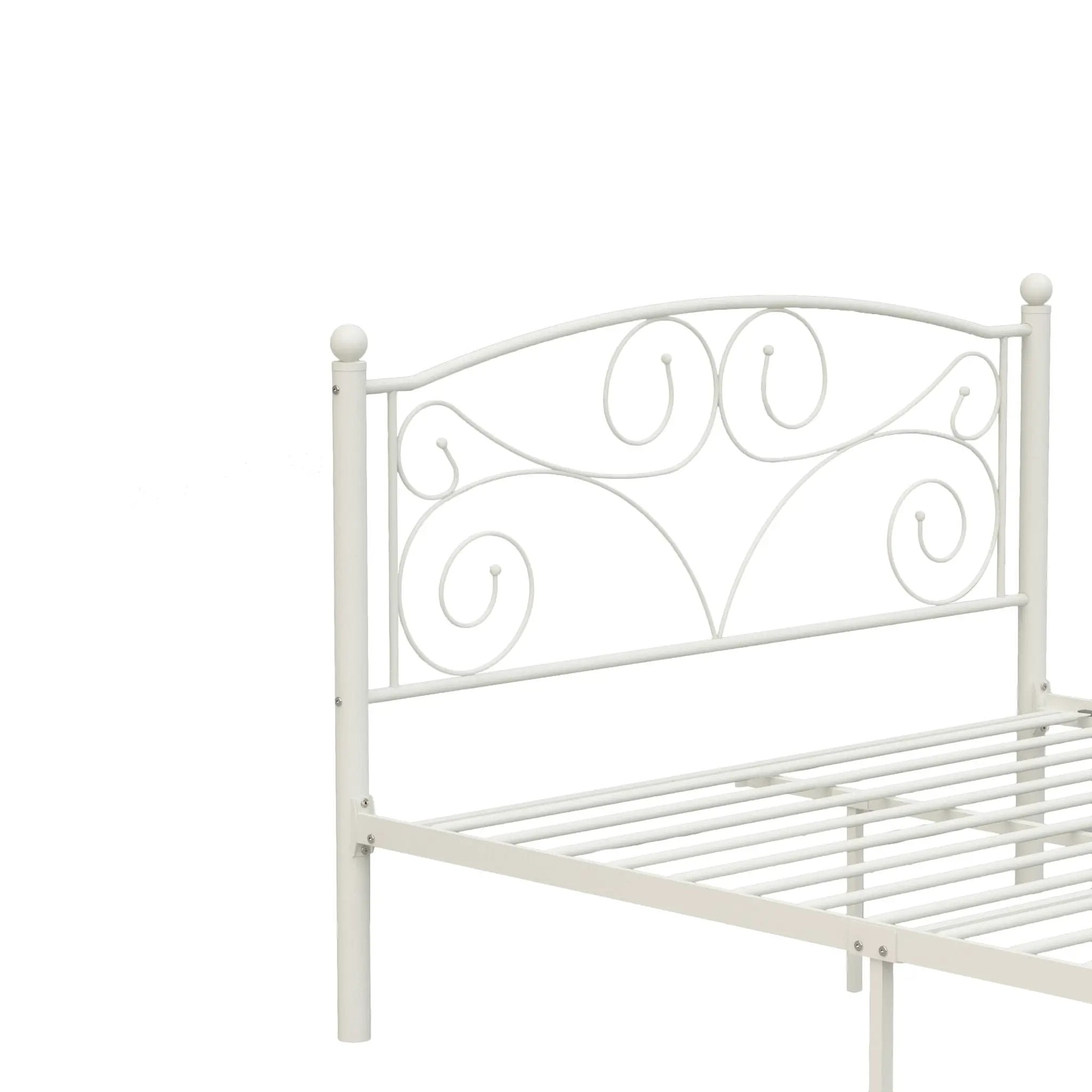 Full With Metal Frame Bed - White by Unique Piece Furniture