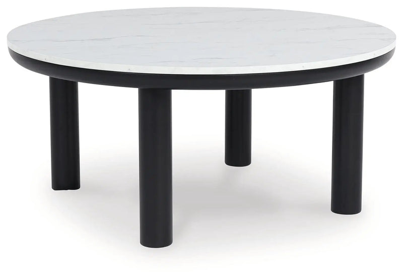 Xandrum - Occasional Table Set (Set of 3) - Black / White by Unique Piece Furniture