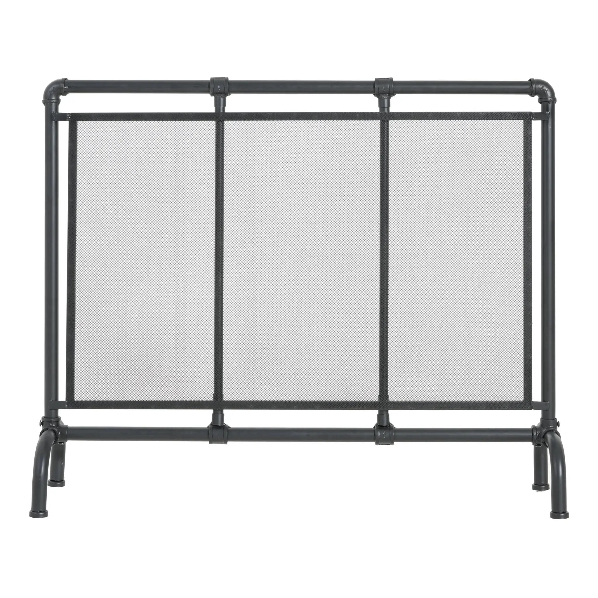 Celeste 1 Panel Iron Fireplace Screen 36" W x 29" H by HouseOfZazla