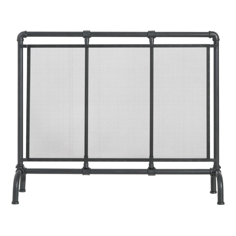 Celeste 1 Panel Iron Fireplace Screen 36" W x 29" H by HouseOfZazla