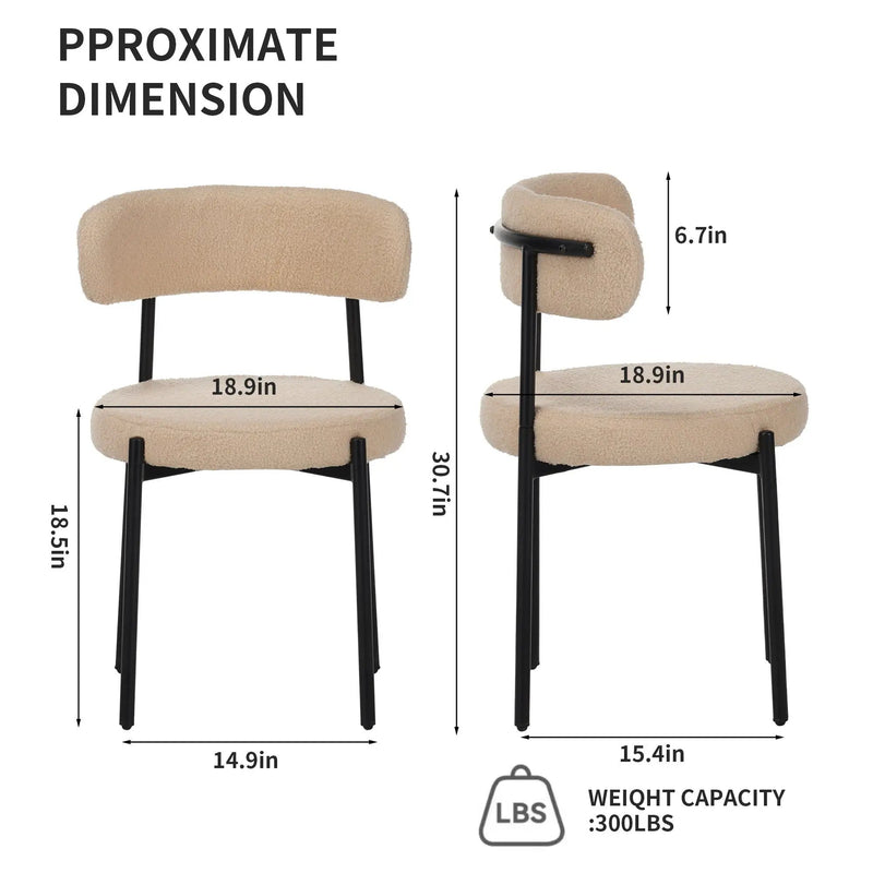 Medieval - Curved Back Kitchen Dining Chairs (Set of 4) - Beige by Unique Piece Furniture