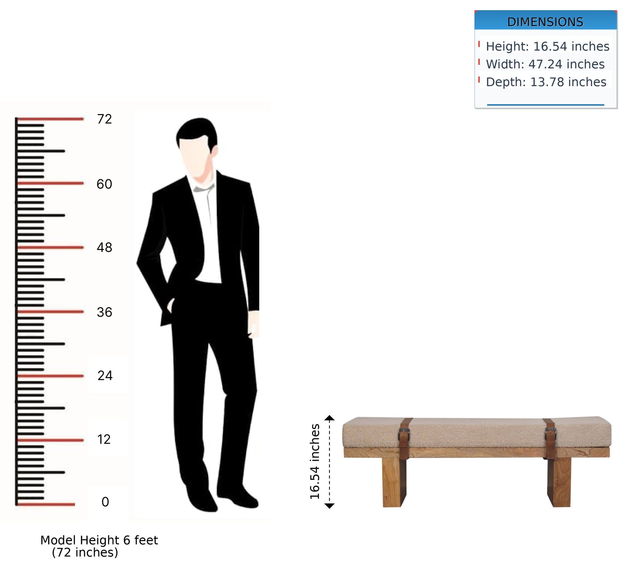 Belmont - Bench - Oak by HouseOfZazla