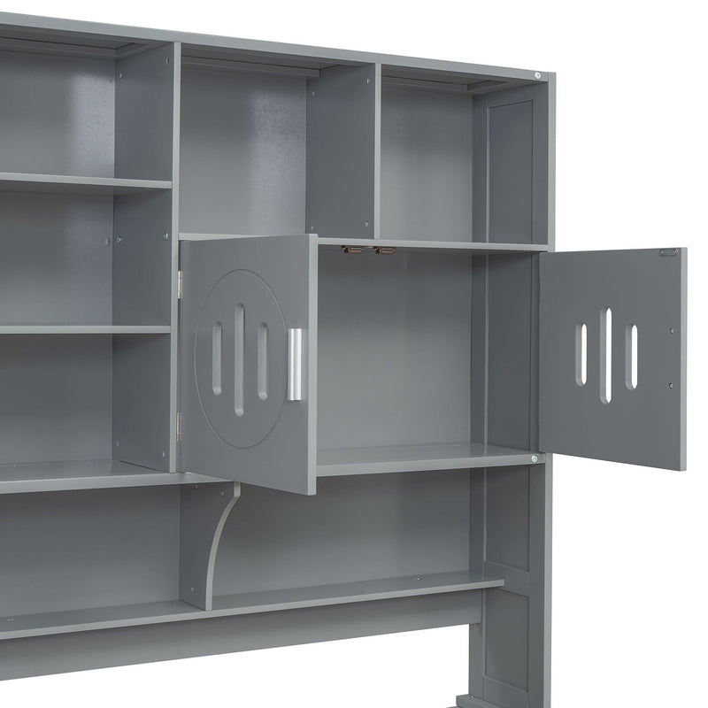 Daybed With All-In-One Cabinet And Shelf by HouseOfZazla