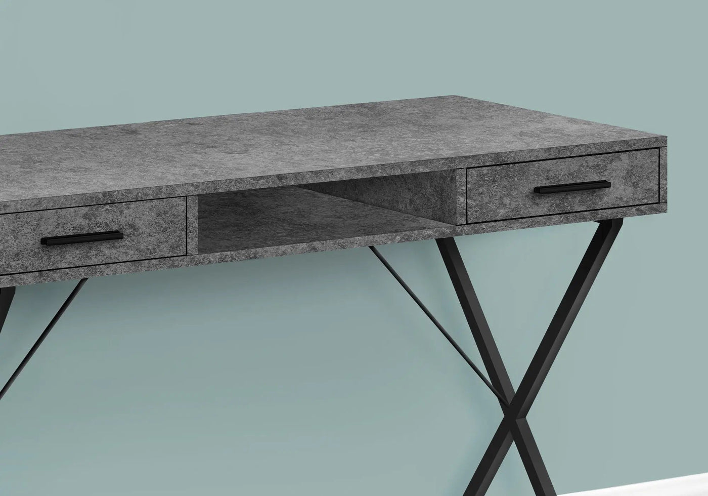 Contemporary Computer Desk with Storage Drawers by HouseOfZazla