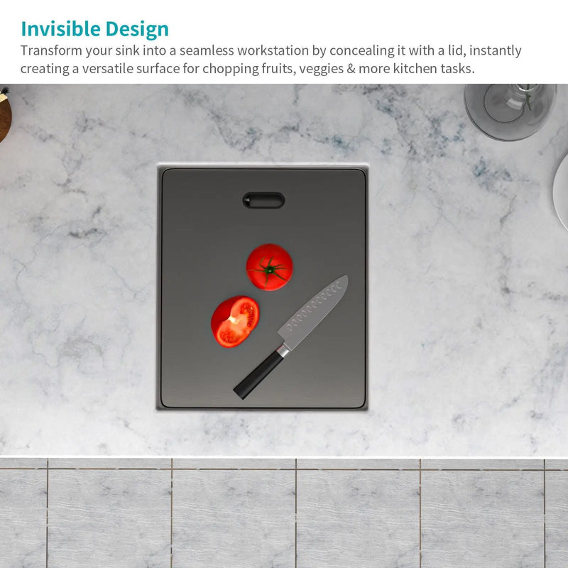 Modern Undermount Bar Sink With Folding Faucet by HouseOfZazla
