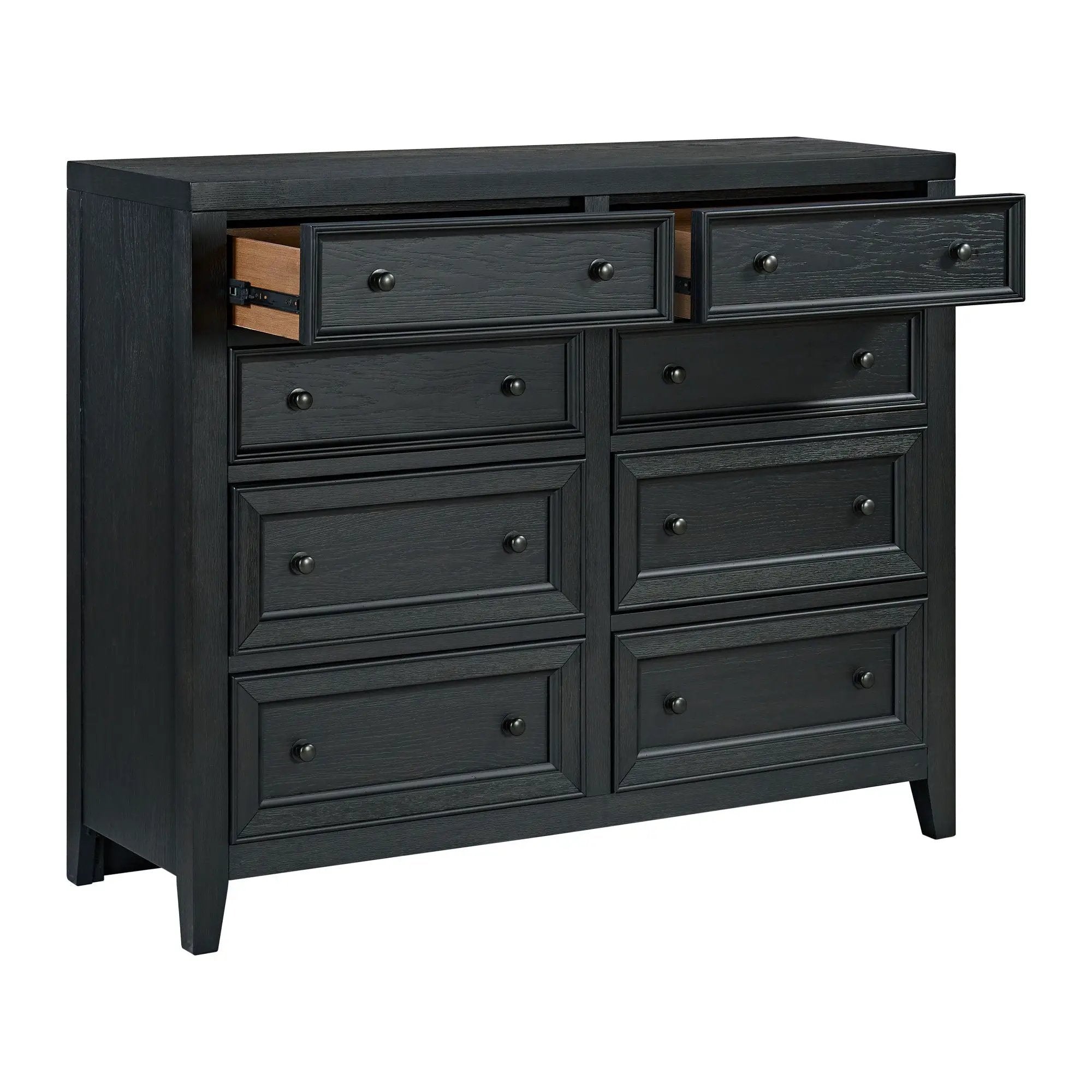8 Drawer Dresser With Framed Fronts And Smooth Metal Glides by HouseOfZazla