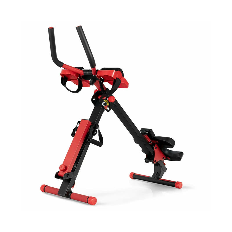 4-in-1 Folding Rowing Machine with Control Panel for Home Gym by DirectDeals