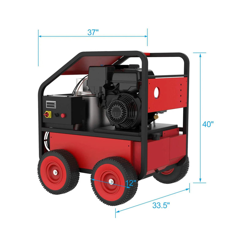 Heavy-Duty 4K PSI Commercial Hot Water Gas Powered Pressure Washer (SAK62461) by SAKSBY WHOLESALE