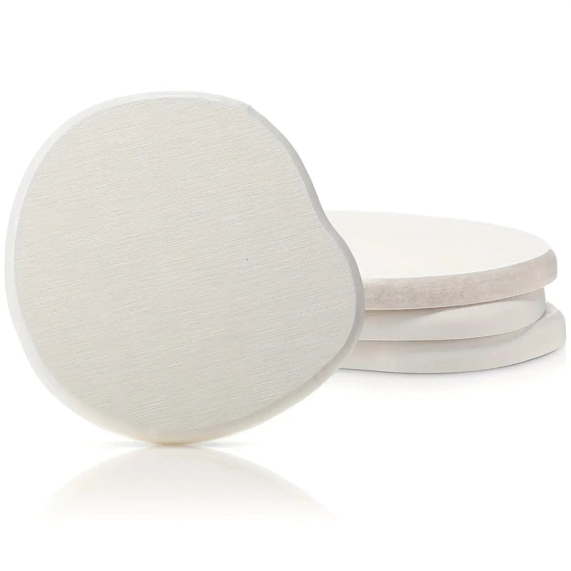 4pcs Waterproof Quick-Dry Coaster Set, Coffee Bar Desk Decor Essential, Stone Design Repels Stains, Fashion Life Gift Choice by House Of Avana