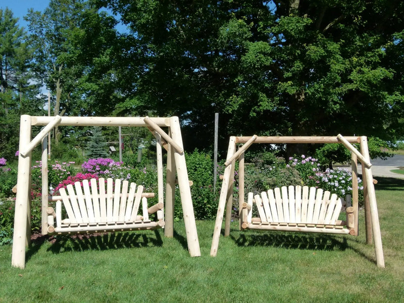 Handcrafted Patio Wooden Swing by Cedar Creek Rustic Furniture