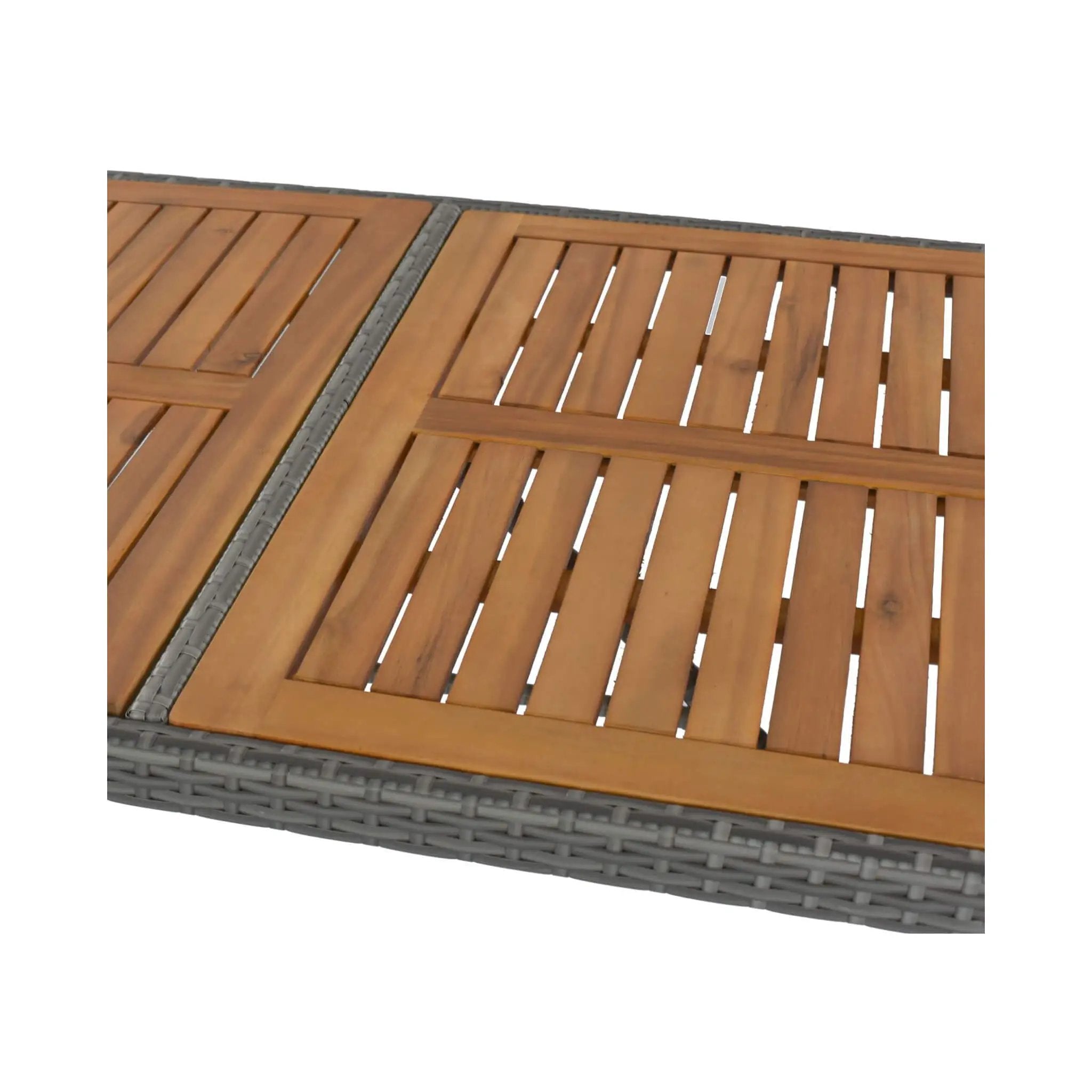 Alora 5-Piece Wicker Patio Bar Set With Cushions & Acacia Table (SAK26801) by SAKSBY WHOLESALE