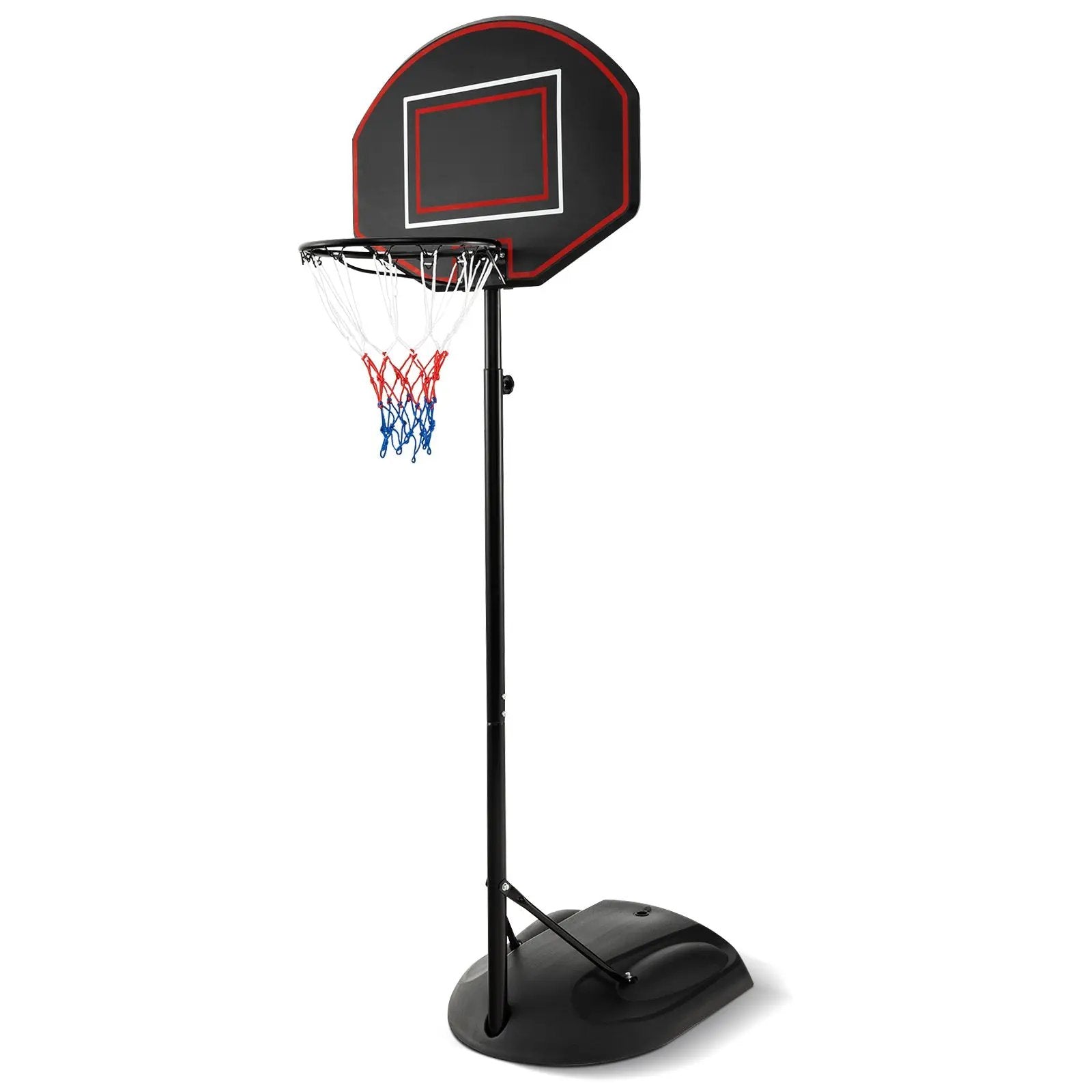5.5 to 7.5 FT Adjustable Portable Basketball Hoop System with Anti-Rust Stand and Wheels by DirectDeals