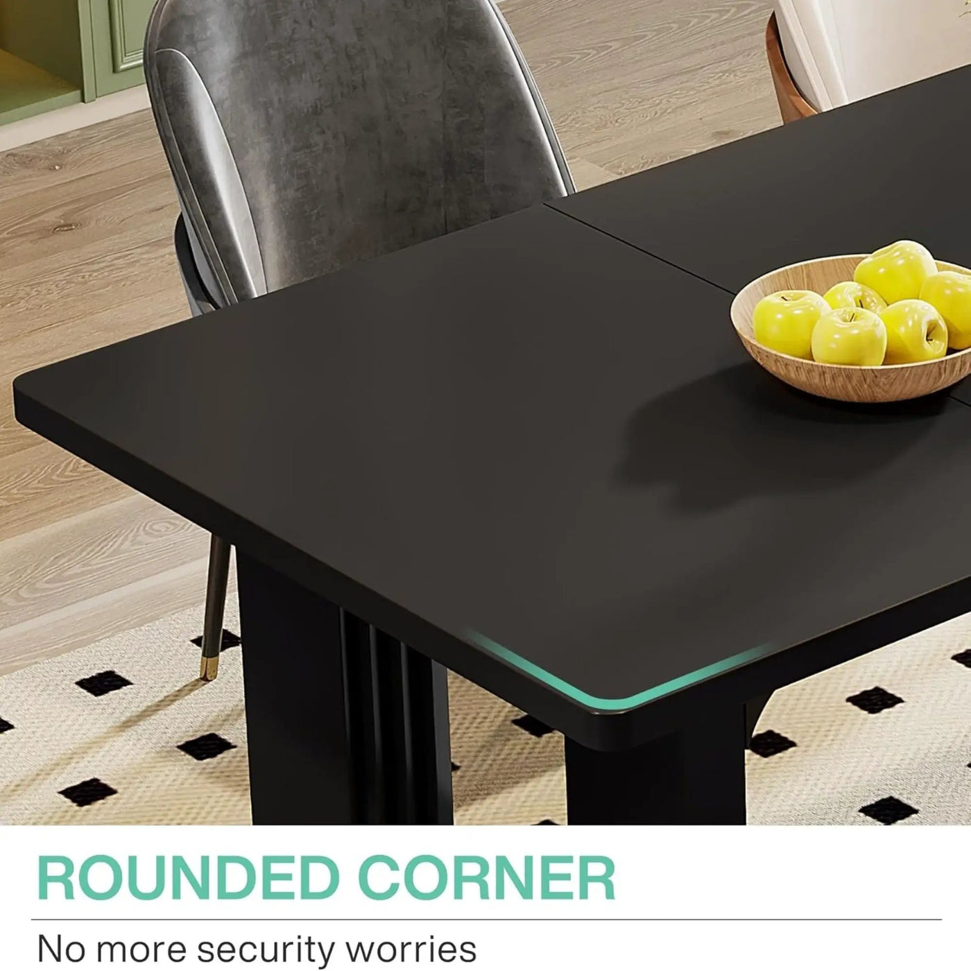 Rectangular Dining Table For 6 - 8 People With Pedestal Base by HouseOfZazla