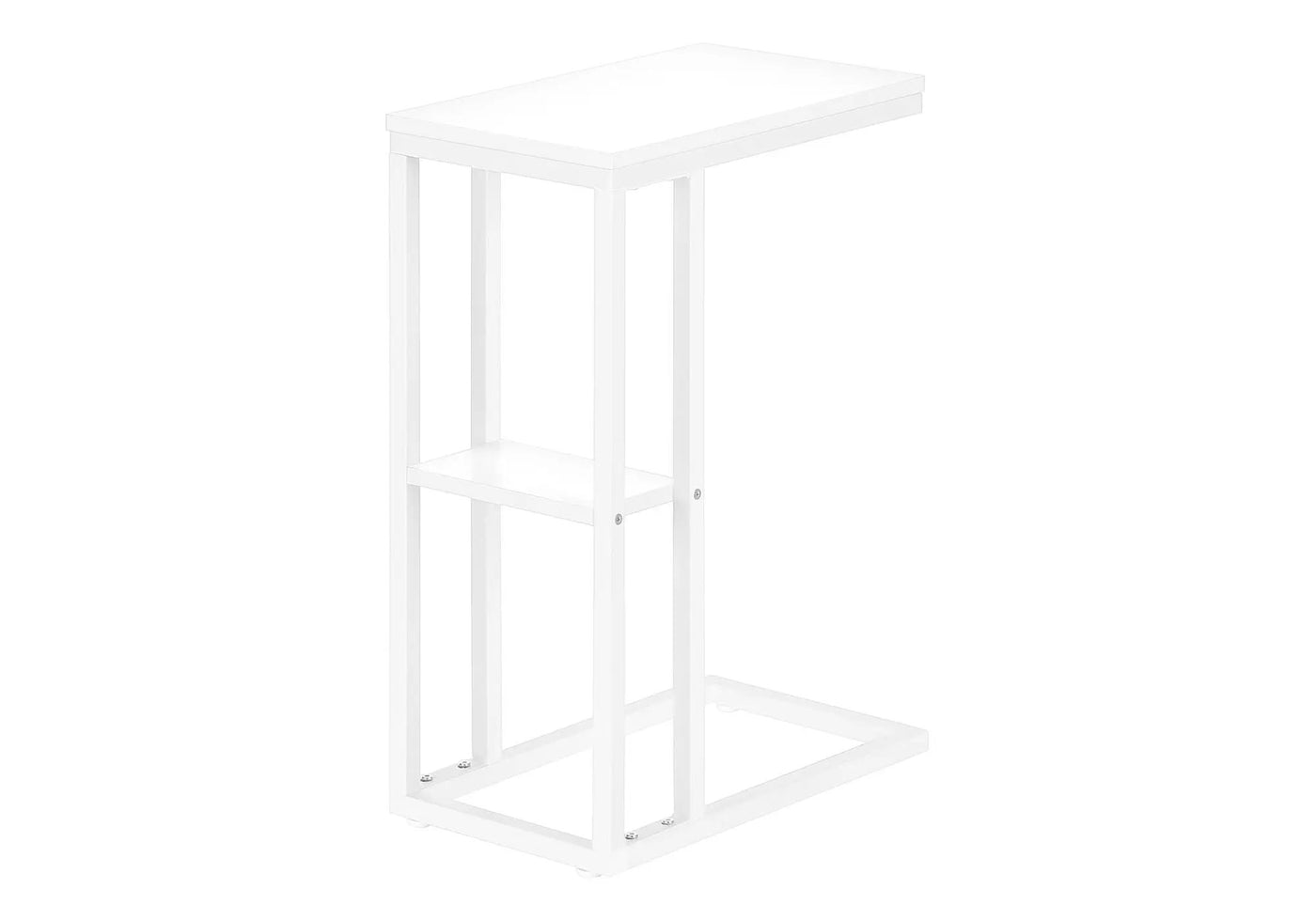 Accent Table, C - Shaped, Marble Look Contemporary & Modern Convenient Design by Unique Piece Furniture