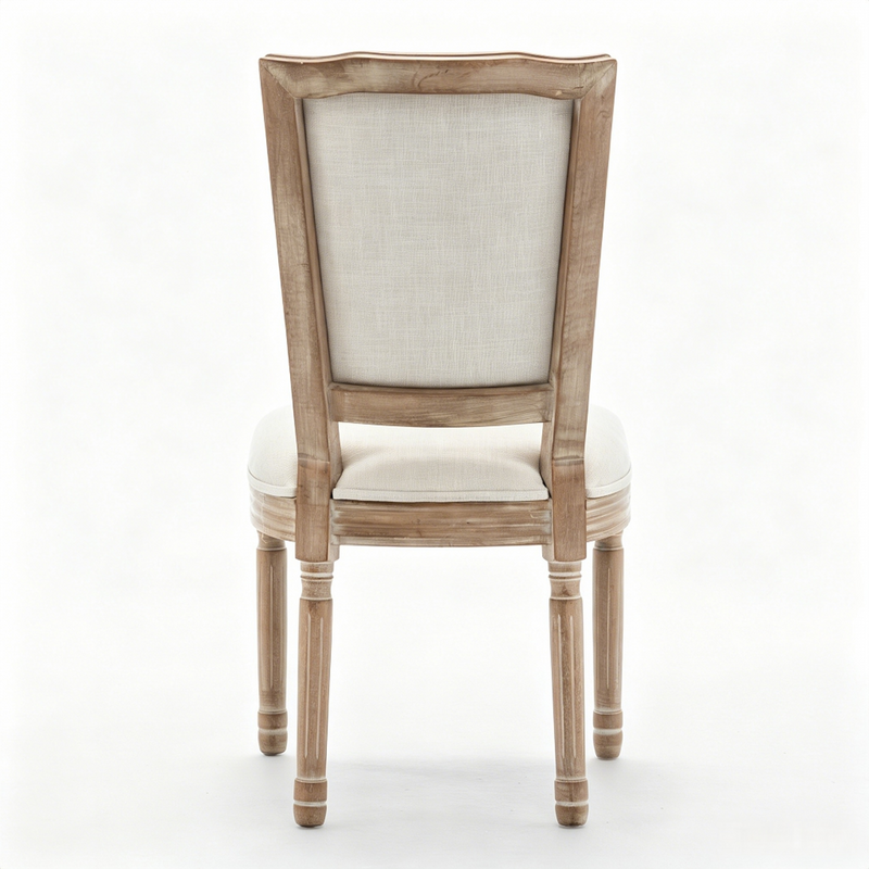 Farmhouse Solid Wood Frame Dining Chairs with Cushioned by HouseOfZazla