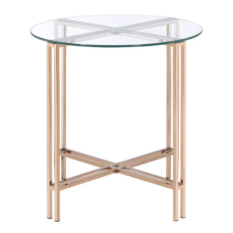 Veises - End Table - Champagne by Unique Piece Furniture