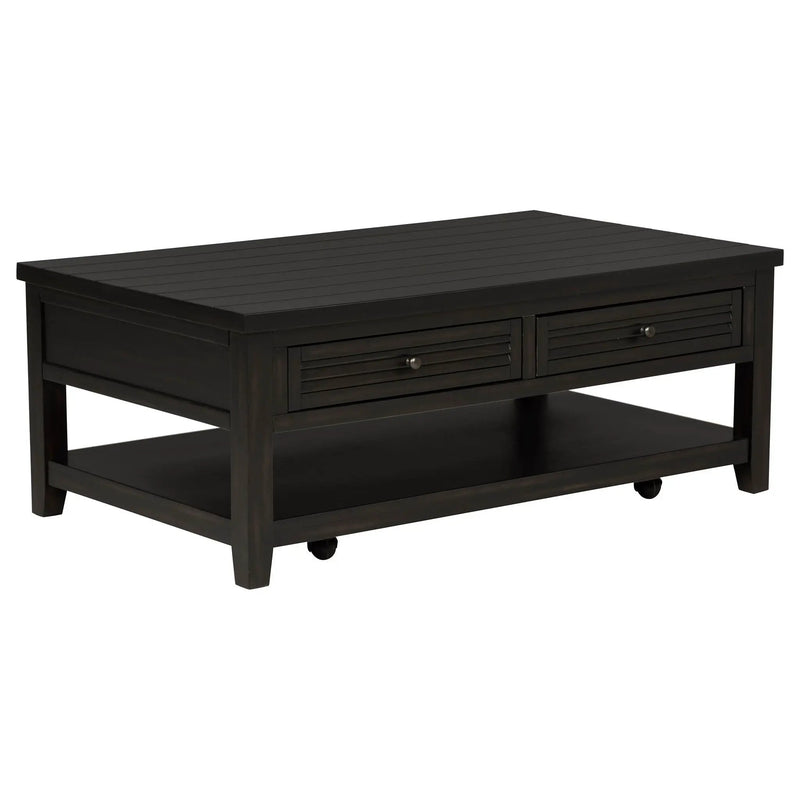 Concord 2-piece Coffee and End Table Set Distressed Java by Unique Piece Furniture