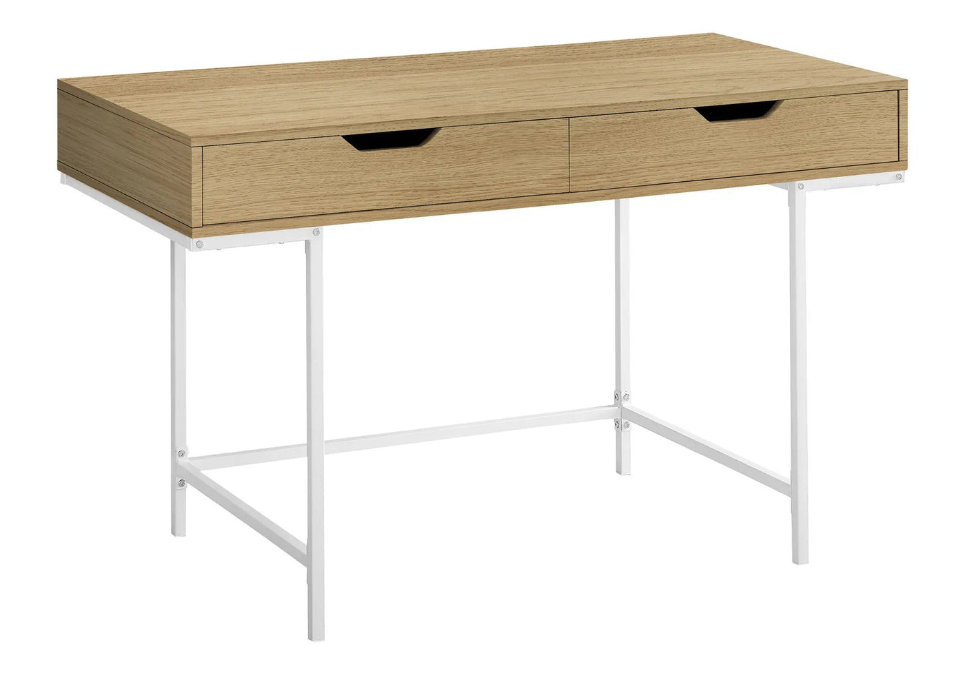 Computer Desk For Home Office, Storage Drawers, Marble Look Contemporary & Modern by HouseOfZazla