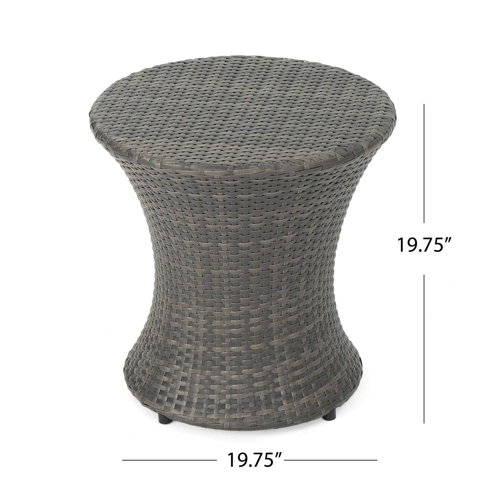 Thrive - Hourglass Rattan Table With No Glass Top by HouseOfZazla