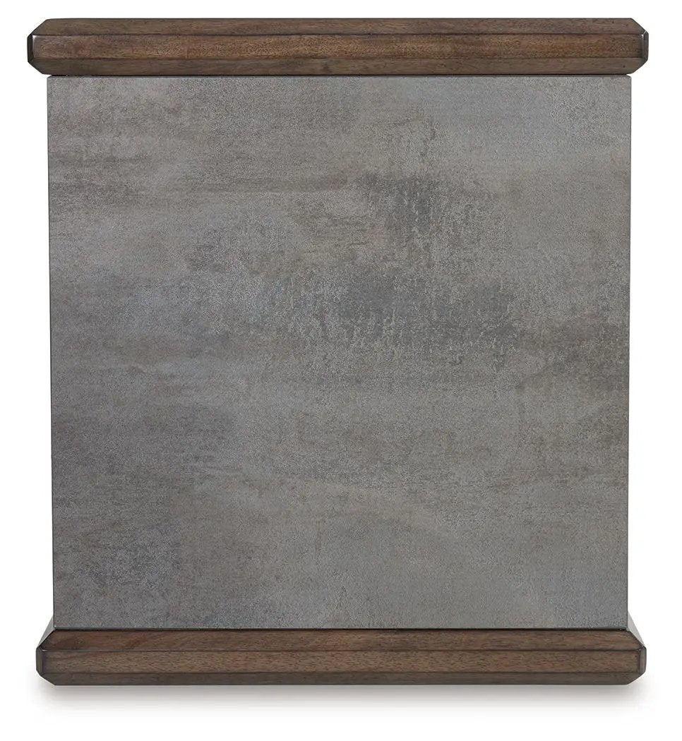 Kallenny - Rectangular End Table - Brown / Gray by Unique Piece Furniture