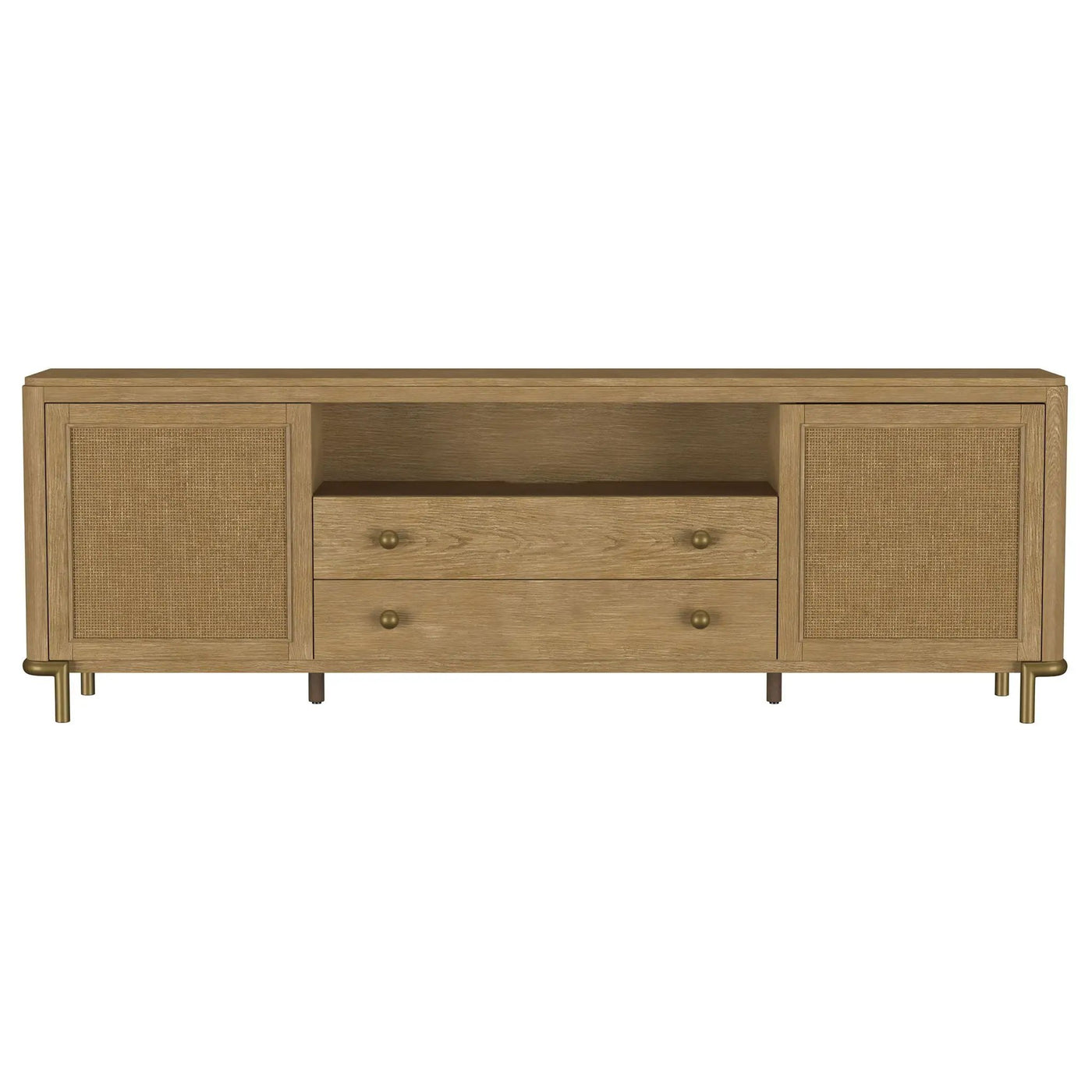 Benson - 2 Door TV Stand With Dual Drawers by HouseOfZazla